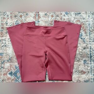 Rose Pink Flare Leggings